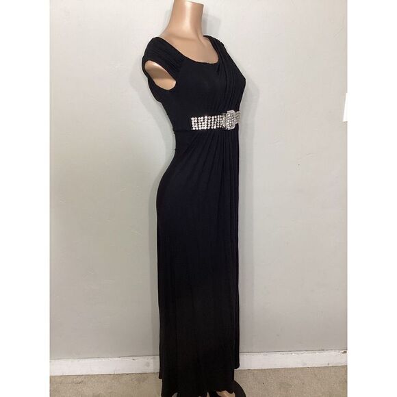 New. SKY black maxi dress with diamond belt. Small. Normally $298 - Picture 3 of 8